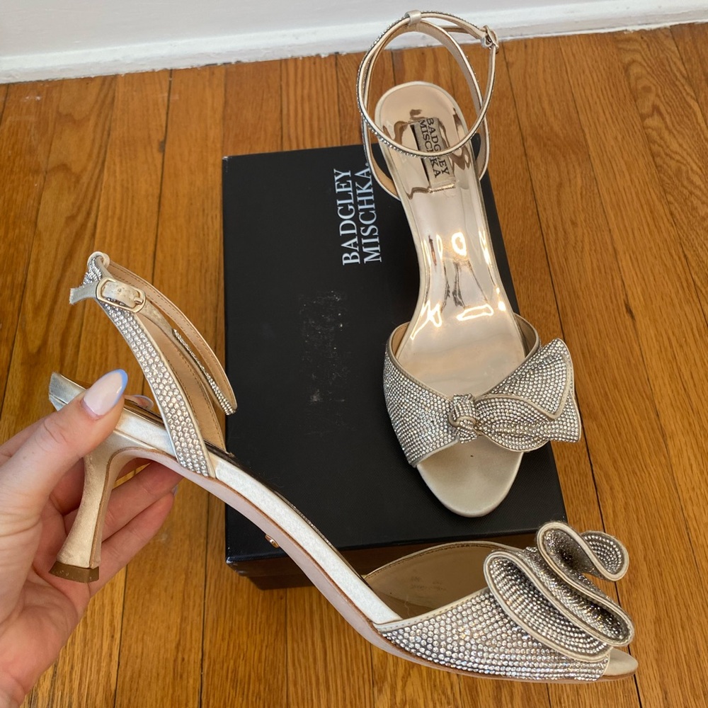 Badgley Mischka Remi Rhinestone Sandals